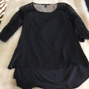 Black Lace Shirt